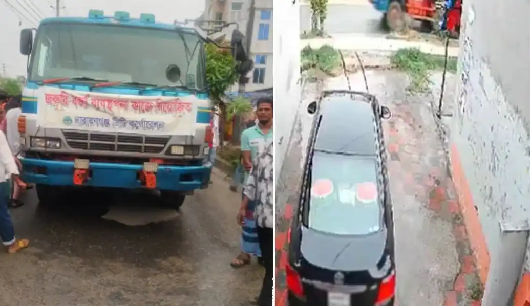 নারায়ণগঞ্জে সিটি করপোরেশনের বর্জ্যবাহী ট্রাকচাপায় ছাত্রদল ও যুবদল নেতা নিহত